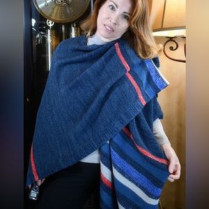 Wrap by BCBG Maxmaria. 100 percent acrylic.